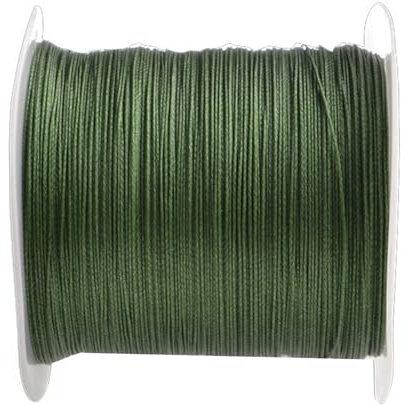 uikios Línea de pesca trenzada de 4 hilos, resistente a la abrasión, 114 m, 124 yardas, diámetro más pequeño, 8 a 35 libras, 4 hilos trenzados