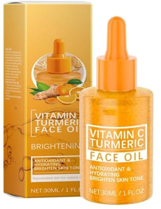 Huile Éclaircissante Pour Le Visage Et Le Corps,Huile Eclaircissante Peau Noire.Éclaircissant Anti-taches,Vitamine C et Curcuma,Nettoie La Peau,Offrant Un Teint Unifié,Pour Tous Types de Peaux 30ml