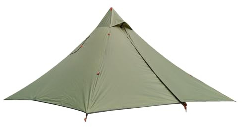 Tienda de campaña grande – Tienda familiar de senderismo Hot Teepee | Tienda cálida tipo cúpula transpirable ultraligera con amplio espacio | Tipos de camping – Mochila de hombro para la familia de ca