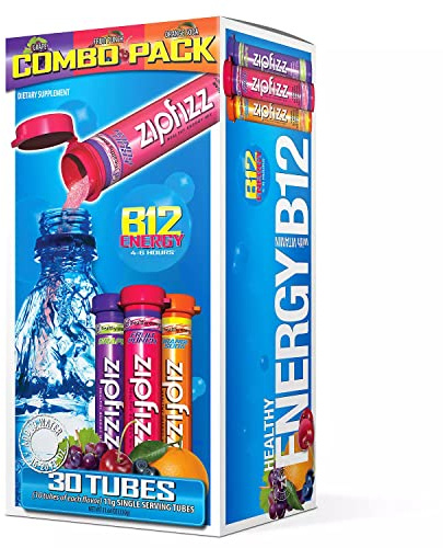 Zipfizz-Healthy Energy Drink Mix, 30 Tubes Variety Pack
