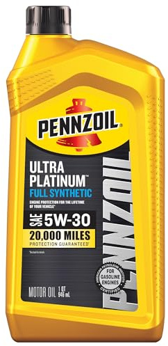Pennzoil Ultra Platinum Full Synthetic 5W-30 Motor Oil, 1 Quart