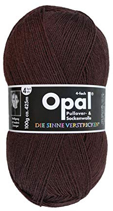 Opal uni 4-fach - 5196 burgund - 100g Sockenwolle