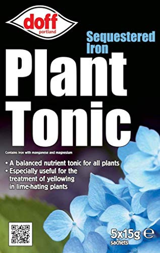 New Doff Sequestered Iron Plant Tonic Garden Plant Feed / Fertilizer 5x15g Pack