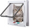 TKOOFN 4-Mode Magnetic Door Flap Lockable for Cat Kitten Dog Puppy Pet Safety Large white
