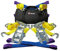 TENSYS - Set of 4 - Professional Wheel Straps for Car Transporter, Recovery Vehicle, Trailer