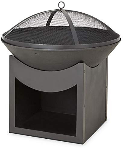 BRASERO CHEMINEE Foyer POELE Bois ET Charbon Exterieur Chauffage Jardin CUVE Fonte ET Acier Moderne