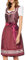 Stockerpoint Damen Giselle Midi Midi Dirndl, Bordeaux, 42