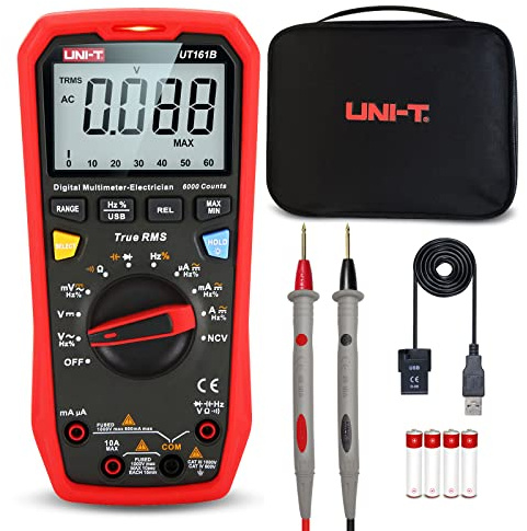 UNI-T Digital Multimeter UT161B, True RMS 6000 Counts Multimeter Tester