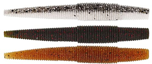 Westin Gummibeten för abborre fiske och gös gös Ned Worm 9 cm 5 g, färg: klar vattenmix