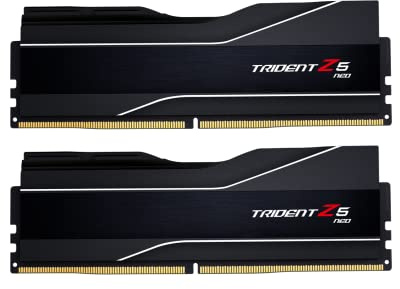 G.Skill Trident Z5 NEO Series (AMD Expo) 64GB (2 x 32GB) 288-Pin SDRAM DDR5 6000 CL32-38-96 1.40V Dual Channel Desktop Memory F5-6000J3238G32GX2-TZ5N (Matte Black)