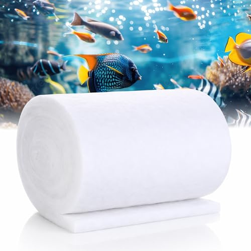 JEARUTC Fish Tank Filter Sponges Aquarium Filter Sponge 1m x 12cm Material Media Cotton Cleaning Pad Biochemical Filter Foam for Aquarium Fish Tanks