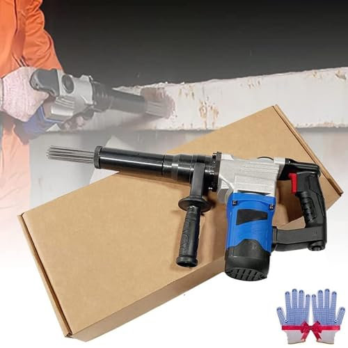 ANGDI Scrostatore Elettrico ad Aghi, Pistola elettrica per la rimozione della ruggine ad Aghi da 1100 W, scrostatore ad Aghi Portatile, scalpelli elettrici a Getto di Grado Industriale(220V)