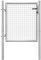 ShGaxin Galvanised Steel Garden Gate Silver 105 x 125 cm, Gates for Garden, Outdoor Gates, Garden Fence, Entrance Doors
