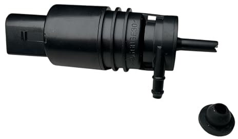 Espectronix Bomba de agua de lavado parabrisas 23113 negro - lavado de parabrisas - compatible con BMW E36, E46, E53, E83, E85, 318i, 320i, 323i, m3, X5, Z3.