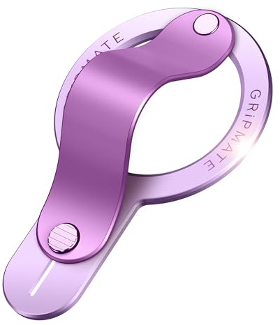 GripMate per Cellulari Anello per MagSafe - Supporto Magnetico Rimovibile - Comodo Anello da Dito per iPhone 17/17/16/15/14/13/12, Tutti Gli Smartphone, Accessori per MagSafe, Viola