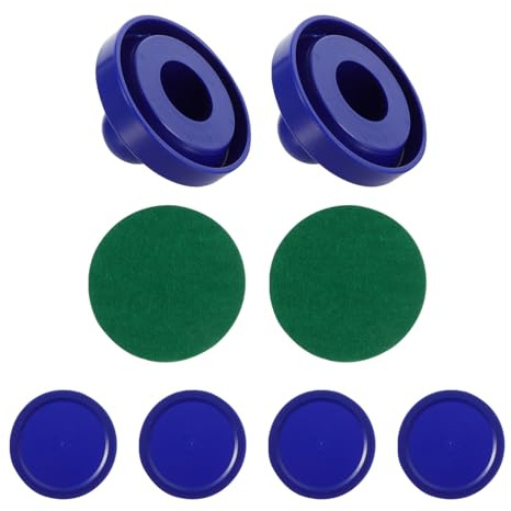KJHBV Set 1 Spingitori di Air Hockey in Plastico Dischetti per Tavolo da Gioco Air Hockey da Tavolo Blu, Accessori per Famiglia in Sala Biliardo