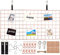 Wandgitter Regal,DIY Eisen Gitter der Fotowand Dekoration Pinnwand Foto an der Memoboard Hängen in der Familie, Küche, Büro und so weiter (40 * 80cm) Rotgold