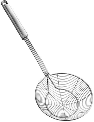 YFWOOD Spider Strainer Skimmer, Slotted Spoon for Cooking 5.5 Inch