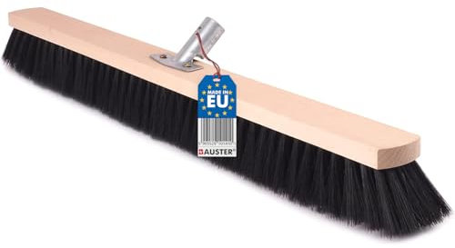 BAUSTER® Balai de route 300/400/500/600/700/800/1000 mm sans manche Balai pour balayer les routes Balai industriel, Balai de jardin, Balai à main en bois, Balai de salle (700 mm)