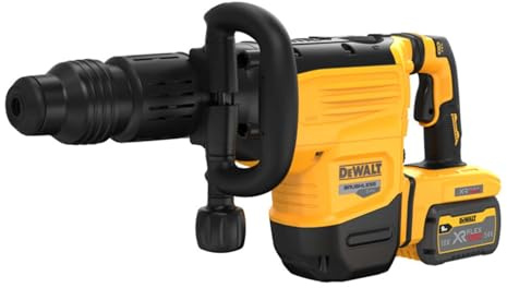 Martillo Demoledor sin escobillas XR FLEXVOLT 54V 10kg 19,4J SDS max® AVC con 2 baterías 54V/18V Li-Ion 9Ah y maletín mala