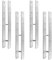4 x Heunert H-Pfostenträger H-Anker Pfostenanker Set 4 Stück 91, 101, 121 oder 141 verzinkt mit CE Zeichen extra stark (4 Stück 141 x 800 x 6 mm)