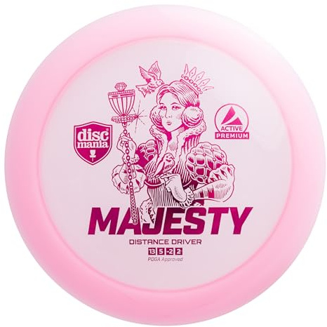 Discgolf Distance Driver Premium Majesty 13/5/-2/2 rosa