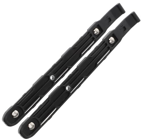 Hemobllo ABS 3.5 inches Hard Drive Rail, 1 Pair Hard Drive Mounting Plastic Rail Replacement 3.5-inch HDD Mounting Rail Black