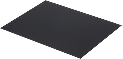QUARKZMAN ABS-plastplatta 25 cm x 20 cm x 0,04 tum ABS styrolplattor för konstruktion av modeller gör-det-själv pysselplattor svart 1 styck