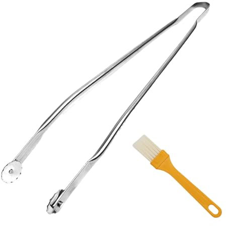 Pinces À Retourner Les Saucisses Pour Barbecue, Pince Barbecue Longue, Pince Grill Up À Les Saucisses, Pince Cuisine Inox, Pince À Grillade, Pince A Barbecue A Roulette