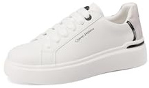 QUEEN HELENA Sneakers Casual Scarpe da Ginnastica Leggere Comode Donna X32-60 (Bianco e Grigio, Sistema Taglie Calzature EU, Adulto, Donna, Numero, Media, 39)