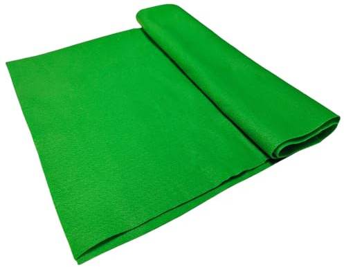 Jtnohx Skogsgrön filt, filttyg för hantverk, mjuk hantverksfilt för konst- och hantverksprojekt, 1,4 mm tjock 91x135 centimeter