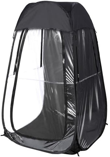 REDCAMP Sports Tent Pop Up Shelter, 1 Person All Weather Tents for Outside Sports, Waterproof Windproof Rain Pod, Instant Setup Clear Pop Up Shelter for Soccer, Baseball, Fishing