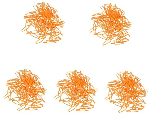 GALPADA 5 Set Pressa A Morsetto Fissa per Fragole Clip di Fissaggio per Fragole Clip di Fissaggio per Gambo Forca per Piantagione Dispositivo di Pressione Arancione 100 Pezzi*5