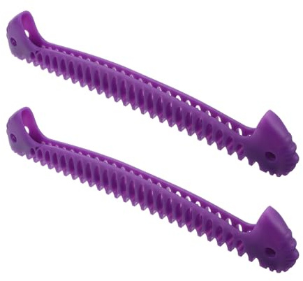 BIUDECO Lot de 2 Protège-Patins Élastiques pour Patins Artistiques et Hockey Housses Extensibles en Tissu Souple Protection Anti-Rayures pour Lames de Patins à Glace Adultes et Garçon