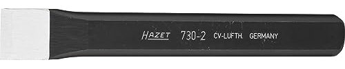 HAZET cincel plano 730-2 I 125 mm I forjado I endurecido en toda su longitud I filo de cincel rectificado I para arranque de material y procesado de una amplia gama de materiales