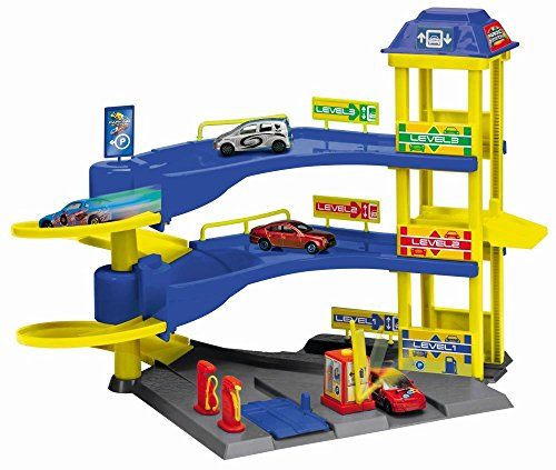 Dickie Toys - Parking Station - Parking 3 Etages + 2 Voitures (Import Royaume-uni)