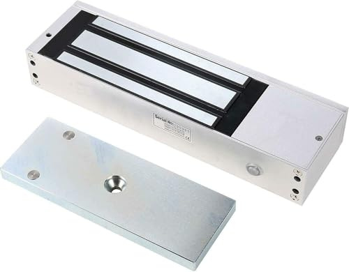 UHPPOTE 1500LBS Electric Magnetic Door Lock, Heavy Duty, Fail Safe, 12/24V