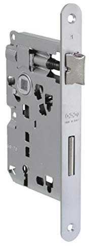 Agb Serratura con Chiave Patent Piccola Entrata 50 Bordo Tondo Cromo Opaco