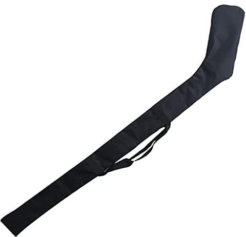 Keloc Hockeyschläger Tasche,Hockey-Torwarttasche mit Schultergurten - Eishockeyschlägertasche mit Reißverschluss, Schwarze, leichte Hockeyschlägertasche, Feldhockeyschlägertasche, Männer, Frauen