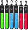 WIYETY LED Blinklicht Schulranzen: 6 Stück Reflektierende Anhänger mit 3 Modi, Kinder Sicherheitslicht Reflektoren Schulranzen, Reflektor Anhänger für Schulranzen Rucksack Joggen, Blau/Grün/Rot
