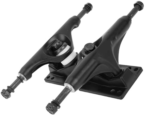 equlup 2Pcs Skateboard Trucks 4‑8 inch Aluminum Alloy Professional Bridge Skate Board Bracke Black Longboard Trucks