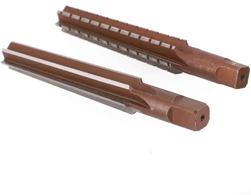 Feegow MT2/1/3 Alésoir conique de précision H8 en alliage d'acier à tige droite Finition manuelle Outil de fraisage alésoir conique (ensemble MT2)