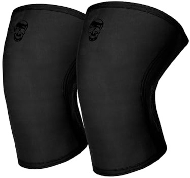 Gymreapers 5MM Knee Sleeves for Weightlifting, Squats, Powerlifting, and Functional Training – Compression Knee Support for Men & Women – Joint Protection & Recovery – Pair (Black/Black, Medium)