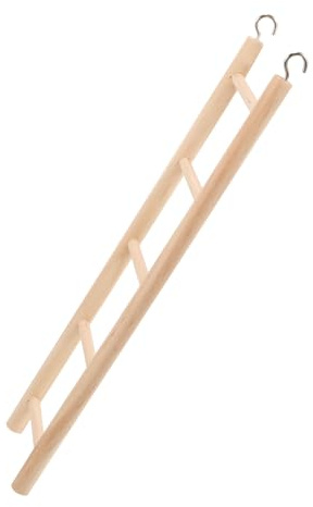 FIXOSHEE Scala per Pappagalli in Legno Colorata Giocattolo Arrampicata per Uccelli Piccoli Supporto per Attività Fisica e Stimolazione Mentale degli Animali Domestici