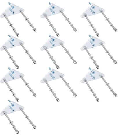 DICOSMETIC 12Pcs Skateboard Deck Display Wall Mount Clear Acrylic Skateboard Hanger with Two Screw Holes Horizontal Vertical Display Skate Rack for Skate Board Deck Storage