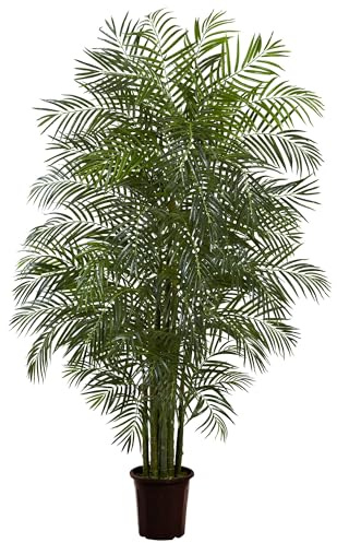 Nearly Natural 7.5ft Artificial Areca Palm Tree, UV Resistant (Indoor/Outdoor)