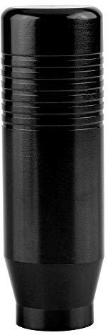 Keenso Schaltknauf, Universal Aluminiumlegierung Auto Schaltknauf Shifter Adapter Schaltgetriebe(Schwarz)