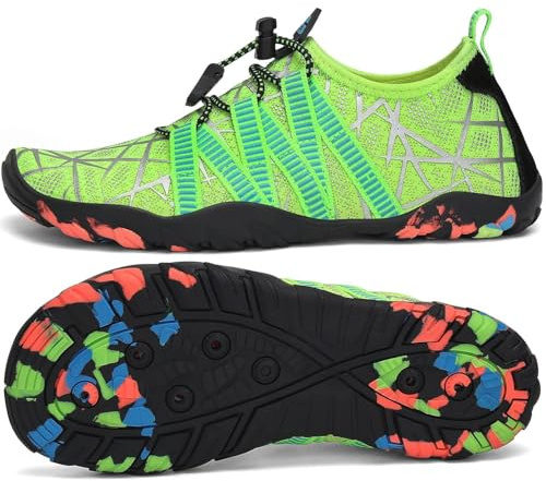 SAGUARO Escarpines Niño Niña Zapatillas de Agua Respirable Zapatos Agua Antideslizante Zapatillas Playa Escarpines Piscina Calzado para Natacion Surf Acuaticas,Gr 24-36 EU
