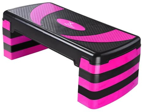 Maxstrength aérobic Stepper Cardio Fitness Step Board-3 niveaux Home Gym exercice Bloc