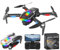 Drone avec 2 Caméra Réglage électrique Caméra, GuKKK 4K Mini Drone Caméra Pliable Active d'évitement d'obstacles, Drone Quadricoptère FPV WiFi Télécommandé, avec 2 Batteries, pour Débutants